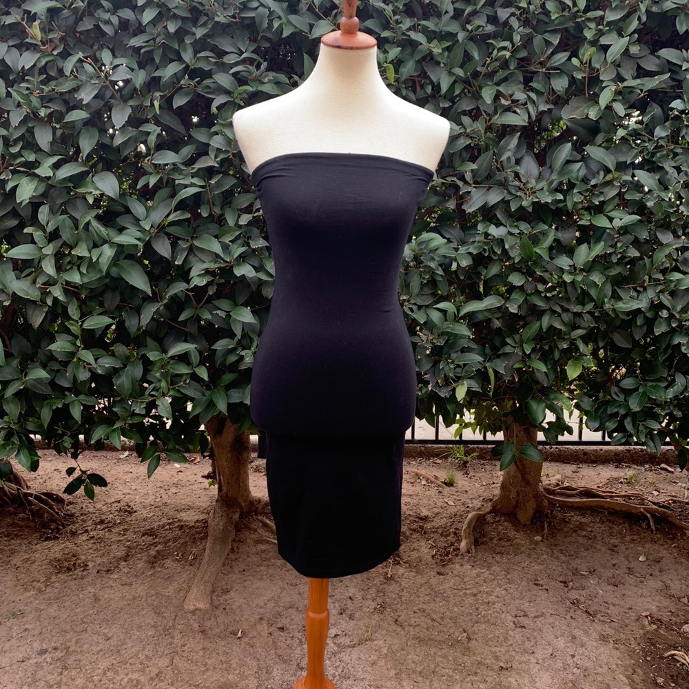 Strapless bodycon dress